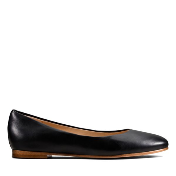 Clarks Womens Grace Piper Flat Shoes Black | USA-7685240